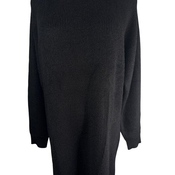 Black Turtleneck Sweater Dress XL PrettyLittleThing Plus NWT - Picture 10 of 11